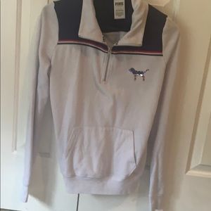 Red white blue pullover